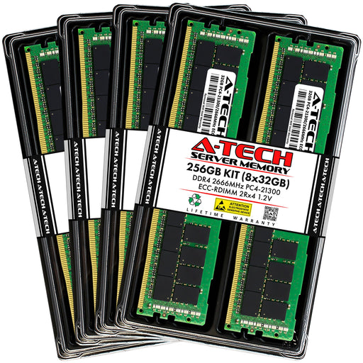 ASRock Rack ROMED8-2T Memory RAM | 256GB Kit (8x32GB) 2Rx4 DDR4 2666MHz (PC4-21300) RDIMM