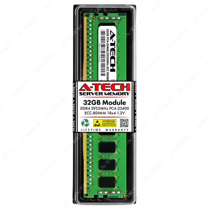Supermicro SUPER B11SPE-CPU-TF Memory RAM | 32GB 1Rx4 DDR4 2933MHz (PC4-23400) RDIMM