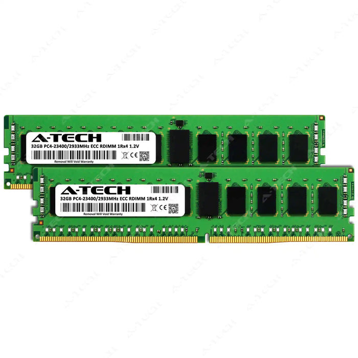 Supermicro SuperServer 510D-4C-FN6P Memory RAM | 64GB Kit (2x32GB) 1Rx4 DDR4 2933MHz (PC4-23400) RDIMM