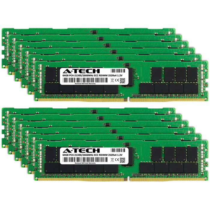 Apple Mac Pro (2019, 8-Core) Memory RAM | 768GB Kit (12x64GB) 2S2Rx4 DDR4 2666MHz (PC4-21300) RDIMM