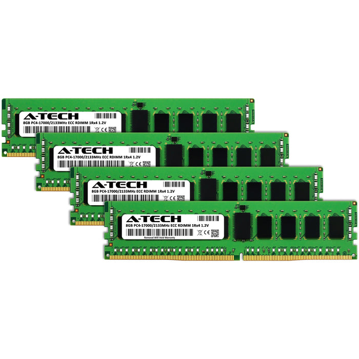 Lenovo ThinkServer RD450 Memory RAM | 32GB Kit (4x8GB) 1Rx4 DDR4 2133MHz (PC4-17000) RDIMM