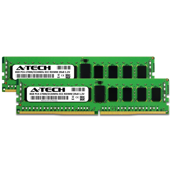 16GB Kit (2 x 8GB) 2Rx8 DDR4-2133 PC4-17000R RDIMM ECC Registered 1.2V 288-Pin Server Memory RAM
