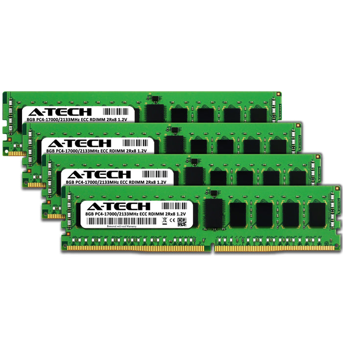 Supermicro SuperServer 1019D-16C-RDN13TP+ Memory RAM | 32GB Kit (4x8GB) 2Rx8 DDR4 2133MHz (PC4-17000) RDIMM