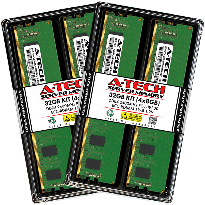 Cisco UCS C240 M4 Memory RAM | 32GB Kit (4x8GB) 1Rx8 DDR4 2400MHz (PC4-19200) RDIMM