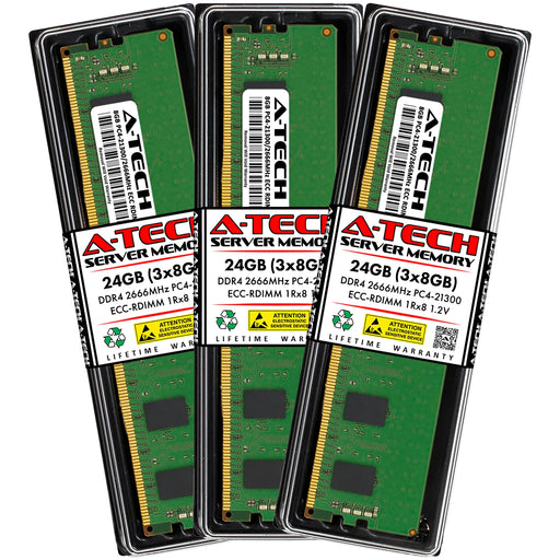 Supermicro SuperServer 1029U-TN12RV-NEBS-DC Memory RAM | 24GB Kit (3x8GB) 1Rx8 DDR4 2666MHz (PC4-21300) RDIMM