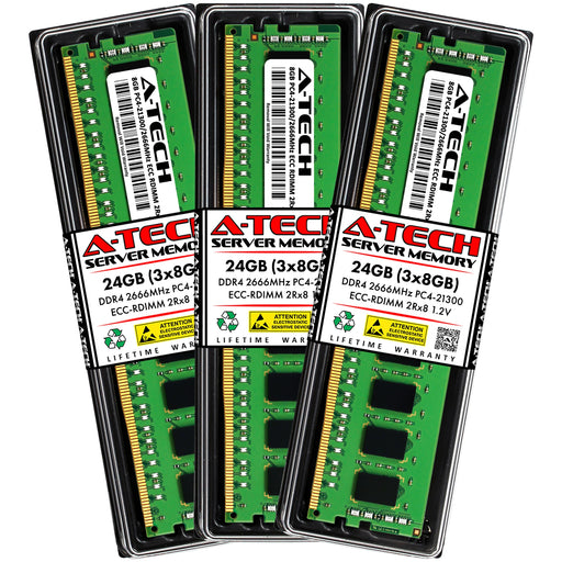 Supermicro SuperServer 1029U-TN12RV-NEBS Memory RAM | 24GB Kit (3x8GB) 2Rx8 DDR4 2666MHz (PC4-21300) RDIMM