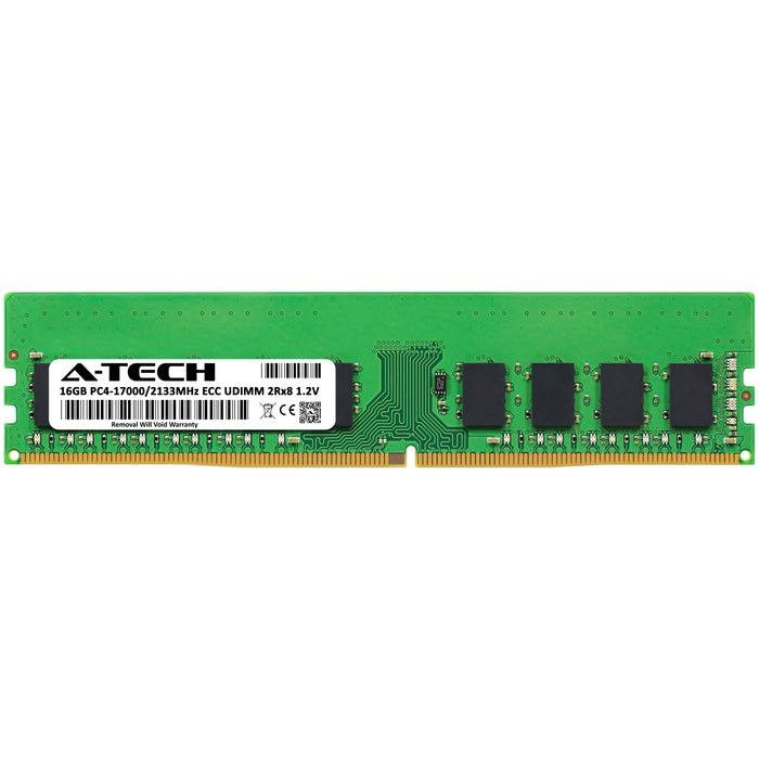 16GB 2Rx8 DDR4-2133 PC4-17000E UDIMM ECC Unbuffered 1.2V 288-Pin Server Memory RAM