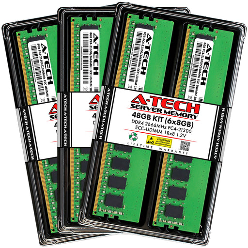 ASUS ROG Dominus Extreme Memory RAM | 48GB Kit (6x8GB) 1Rx8 DDR4 2666MHz (PC4-21300) ECC UDIMM