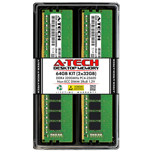 Fujitsu ESPRIMO D9010 D3822 Memory RAM | 64GB Kit (2x32GB)  DDR4 3200MHz (PC4-25600) Non-ECC DIMM