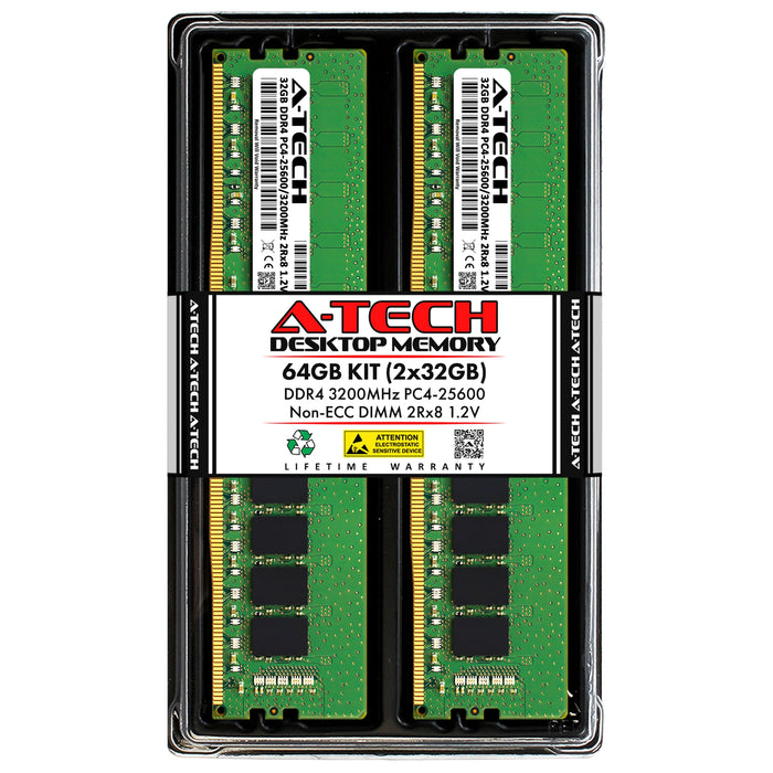 GIGABYTE X299X AORUS MASTER Memory RAM | 64GB Kit (2x32GB)  DDR4 3200MHz (PC4-25600) Non-ECC DIMM