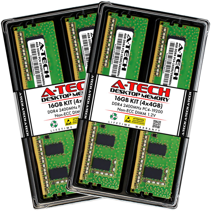 ASUS Rack Server RS200-E9-PS2 Memory RAM | 16GB Kit (4x4GB)  DDR4 2400MHz (PC4-19200) Non-ECC DIMM