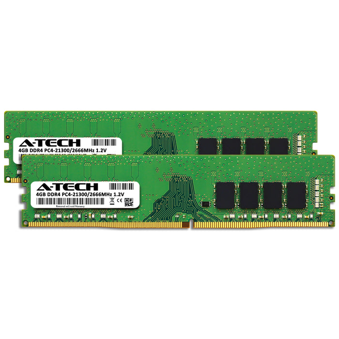 GIGABYTE GA-H110M-DS2V Memory RAM | 8GB Kit (2x4GB)  DDR4 2666MHz (PC4-21300) Non-ECC DIMM