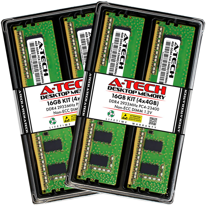 ASUS ExpertCenter D7 Mini Tower D700MA Memory RAM | 16GB Kit (4x4GB)  DDR4 2933MHz (PC4-23400) Non-ECC DIMM