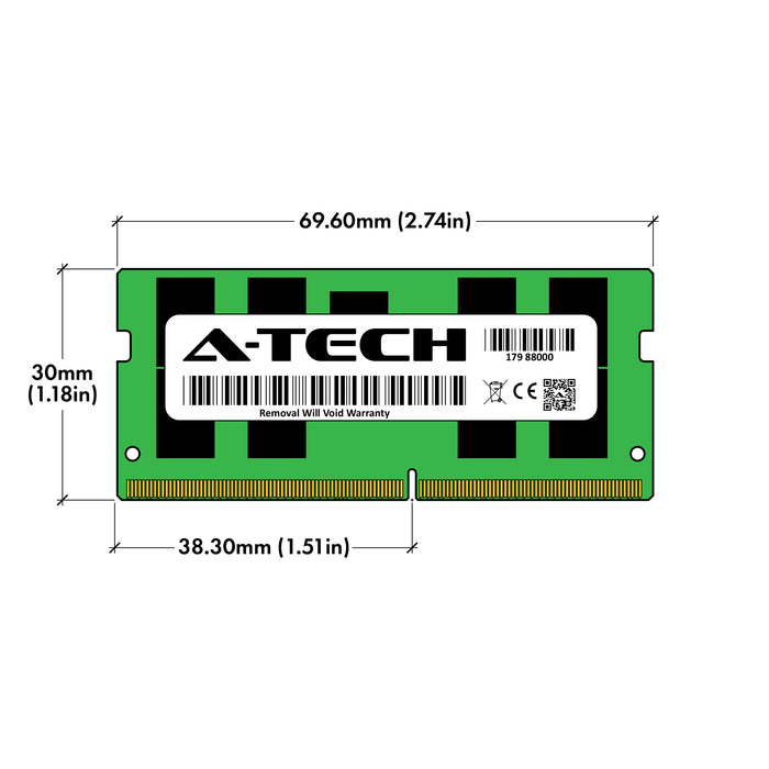16GB Kit (2 x 8GB) 2Rx8 DDR4-2400 PC4-19200E ECC Unbuffered SODIMM 1.2V 260-Pin Server Memory RAM