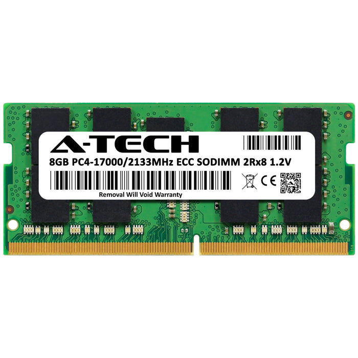 8GB 2Rx8 DDR4-2133 PC4-17000E ECC Unbuffered SODIMM 1.2V 260-Pin Server Memory RAM