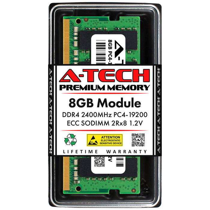 8GB 2Rx8 DDR4-2400 PC4-19200E ECC Unbuffered SODIMM 1.2V 260-Pin Server Memory RAM