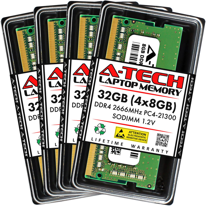 Dell Precision 3510 Memory RAM | 32GB Kit (4x8GB)  DDR4 2666MHz (PC4-21300) SODIMM