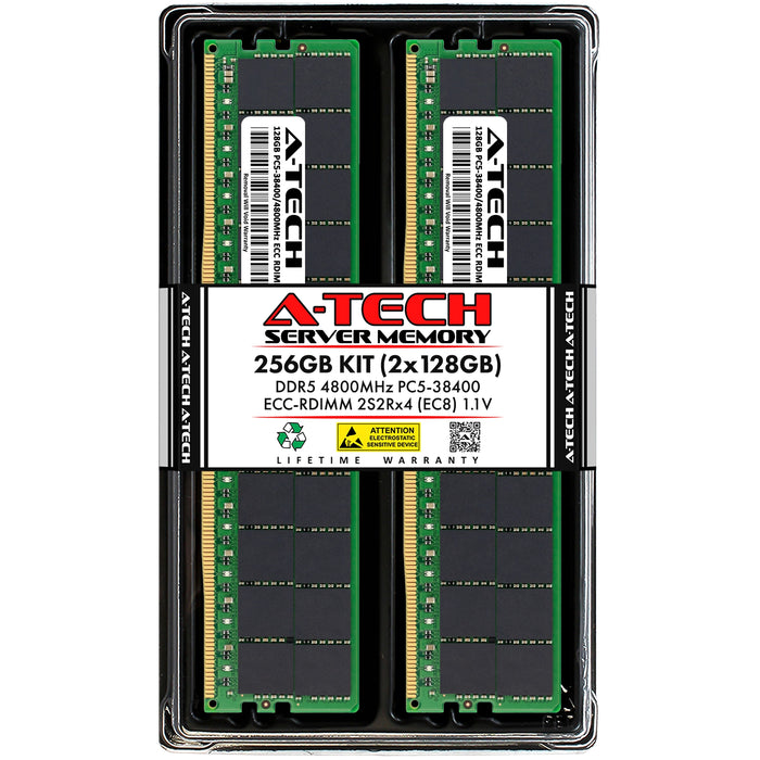 Supermicro A+ Server 2015HS-TNR Memory RAM | 256GB Kit (2x128GB) 4Rx4 DDR5 4800MHz (PC5-38400) EC8 RDIMM