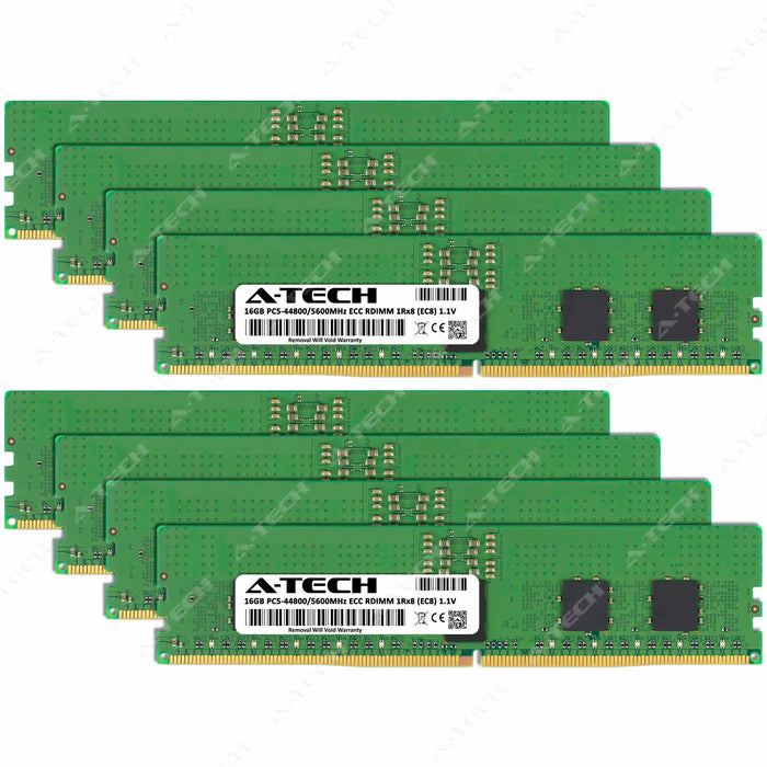 Supermicro SUPER X14DBM-APL Memory RAM | 128GB Kit (8x16GB) 1Rx8 DDR5 5600MHz (PC5-44800) EC8 RDIMM