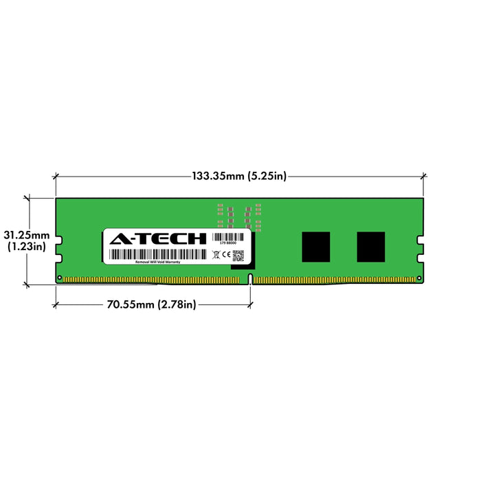 A-Tech 16GB (1x16GB) 1Rx8 PC5-44800 DDR5 5600MHz EC8 RDIMM ECC Registered DIMM Single Rank Server RAM Memory Upgrade Module