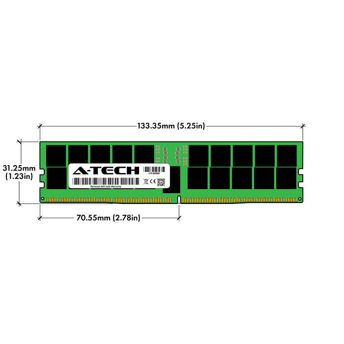128GB Kit (2 x 64GB) 2Rx4 (EC8) DDR5-4800 PC5-38400R RDIMM ECC Registered 2rx4 Kit 1.1V 288-Pin Server Memory RAM