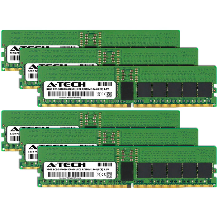 Supermicro A+ Server 2015SV-WTNRT Memory RAM | 192GB Kit (6x32GB) 1Rx4 DDR5 4800MHz (PC5-38400) EC8 RDIMM