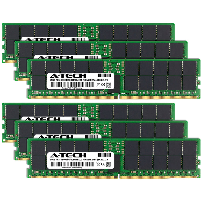 Supermicro A+ Server 1015SV-WTNRT Memory RAM | 384GB Kit (6x64GB) 2Rx4 DDR5 4800MHz (PC5-38400) EC4 RDIMM