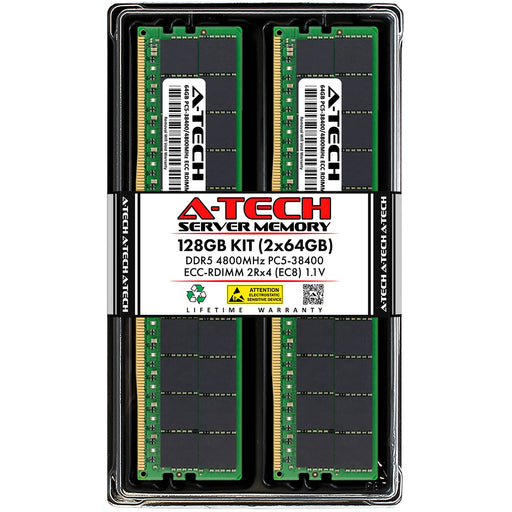 Tyan B7136T70V10E4HR Memory RAM | 128GB Kit (2x64GB) 2Rx4 DDR5 4800MHz (PC5-38400) EC8 RDIMM