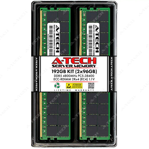 Supermicro A+ Server 1115S-FWTRT-OS1 Memory RAM | 192GB Kit (2x96GB) 2Rx4 DDR5 4800MHz (PC5-38400) EC4 RDIMM