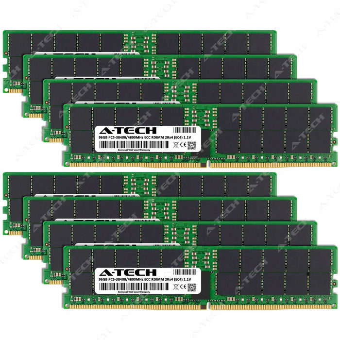 Supermicro SuperServer 112C-TN Memory RAM | 768GB Kit (8x96GB) 2Rx4 DDR5 4800MHz (PC5-38400) EC4 RDIMM