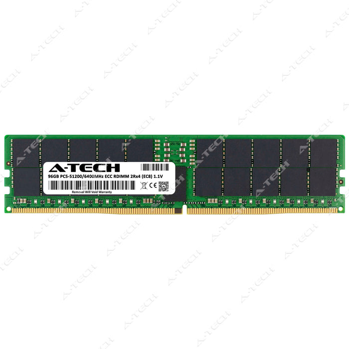 A-Tech 96GB 2Rx4 PC5-51200 DDR5 6400 MHz EC8 RDIMM Dual Rank 288-Pin Server RAM Memory Upgrade Module