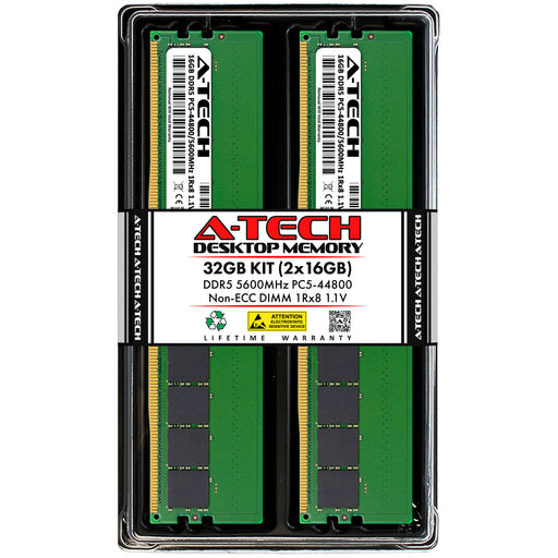 Dell XPS 8960 Memory RAM | 32GB Kit (2x16GB) 1Rx8 DDR5 5600MHz (PC5-44800) Non-ECC DIMM