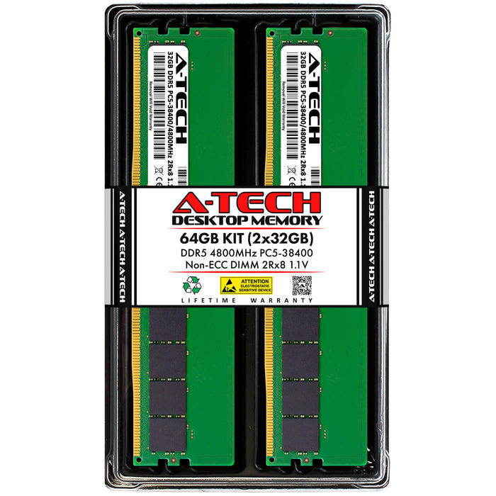 Dell OptiPlex XE4 Tower Memory RAM | 64GB Kit (2x32GB) 2Rx8 DDR5 4800MHz (PC5-38400) Non-ECC DIMM