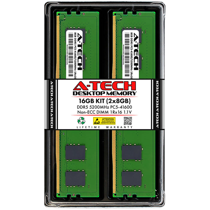 Supermicro SUPER H13SRE-F Memory RAM | 16GB Kit (2x8GB) 1Rx16 DDR5 5200MHz (PC5-41600) Non-ECC DIMM