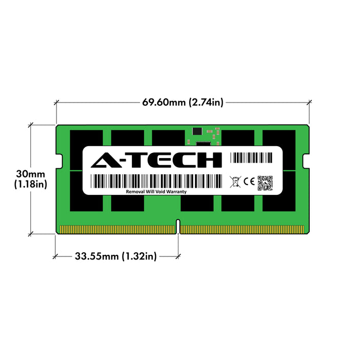 N08503-001 - HP Equivalent RAM 16GB 1Rx8 PC5-38400 ECC SODIMM DDR5 4800MHz ECC Unbuffered Microserver Memory Module