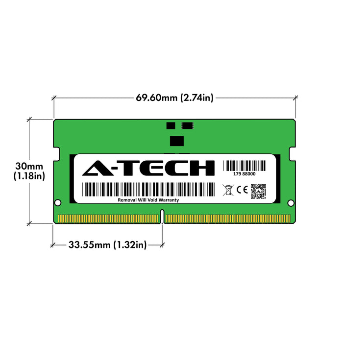 Acer TravelMate P2 14 TMP214-55-G2 Memory RAM | 16GB Kit (2x8GB) 1Rx16 DDR5 5200MHz (PC5-41600) SODIMM