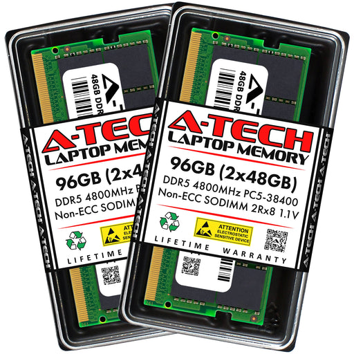 MSI Stealth 15 A13VE Memory RAM | 96GB Kit (2x48GB) 2Rx8 DDR5 4800MHz (PC5-38400) SODIMM