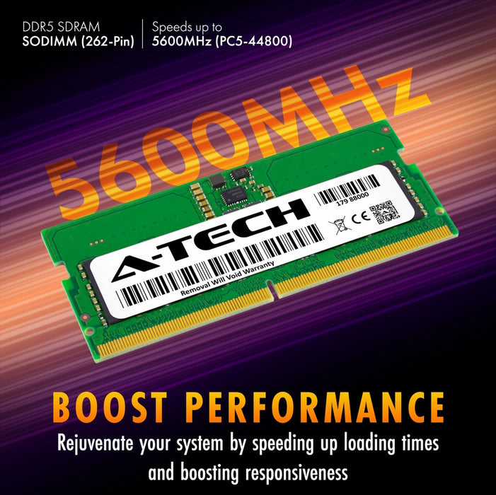 M425R1GB4BB0-CWM - Samsung RAM 8GB 1Rx16 PC5-44800 SODIMM DDR5 5600MHz Non-ECC Unbuffered Laptop Memory Module