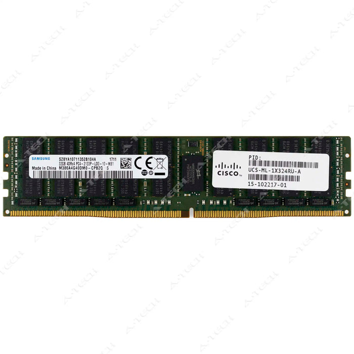 15-102217-01 - Cisco RAM 32GB 4Rx4 PC4-17000 LRDIMM DDR4 2133MHz ECC Load Reduced Server Memory Module