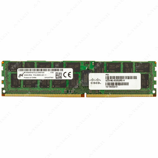 15-105332-01 - Cisco RAM 32GB 2Rx4 PC4-21300 LRDIMM DDR4 2666MHz ECC Load Reduced Server Memory Module