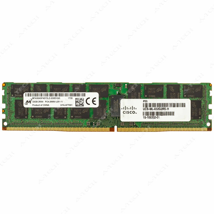 UCS-ML-X32G2RS-H - Cisco RAM 32GB 2Rx4 PC4-21300 LRDIMM DDR4 2666MHz ECC Load Reduced Server Memory Module