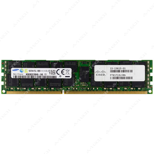 UCS-MR-1X162RY-A - Cisco RAM 16GB 2Rx4 PC3-12800 RDIMM DDR3 1600MHz ECC Registered Server Memory Module