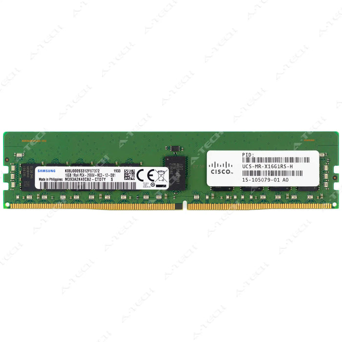 UCS-MR-X16G1RS-H - Cisco RAM 16GB 1Rx4 PC4-21300 RDIMM DDR4 2666MHz ECC Registered Server Memory Module