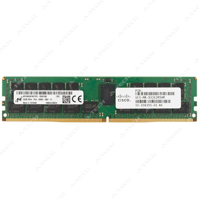 15-106355-01 - Cisco RAM 32GB 2Rx4 PC4-21300 RDIMM DDR4 2666MHz ECC Registered Server Memory Module