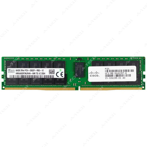 15-106199-01 - Cisco RAM 64GB 2Rx4 PC4-23400 RDIMM DDR4 2933MHz ECC Registered Server Memory Module