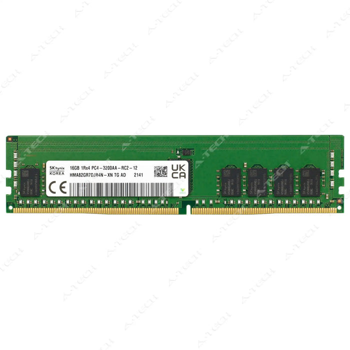 HMA82GR7DJR4N-XN - Hynix RAM 16GB 1Rx4 PC4-25600 RDIMM DDR4 3200MHz ECC Registered Server Memory Module
