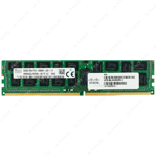 HMA84GL7AFR4N-VK - Hynix RAM 32GB 2Rx4 PC4-21300 LRDIMM DDR4 2666MHz ECC Load Reduced Server Memory Module