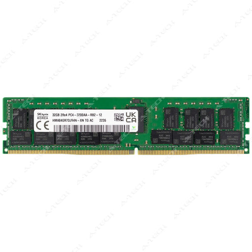 HMA84GR7DJR4N-XN - Hynix RAM 32GB 2Rx4 PC4-25600 RDIMM DDR4 3200MHz ECC Registered Server Memory Module