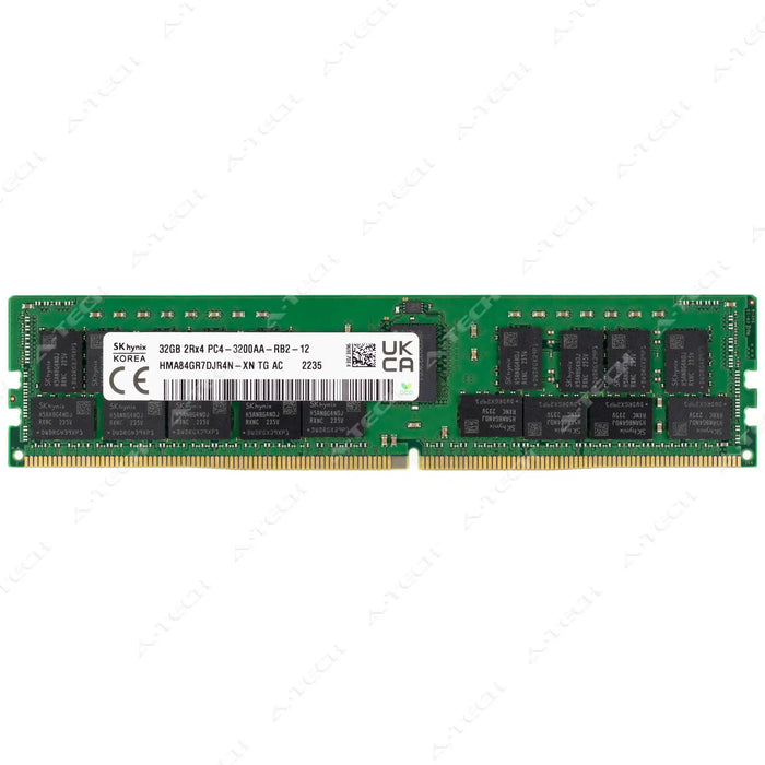 HMA84GR7DJR4N-XN - Hynix RAM 32GB 2Rx4 PC4-25600 RDIMM DDR4 3200MHz ECC Registered Server Memory Module