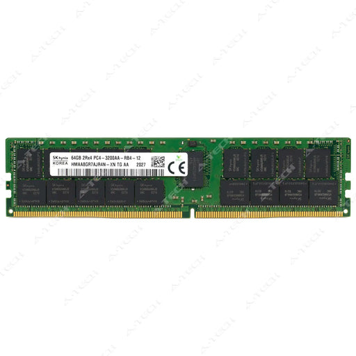 HMAA8GR7AJR4N-XN - Hynix RAM 64GB 2Rx4 PC4-25600 RDIMM DDR4 3200MHz ECC Registered Server Memory Module